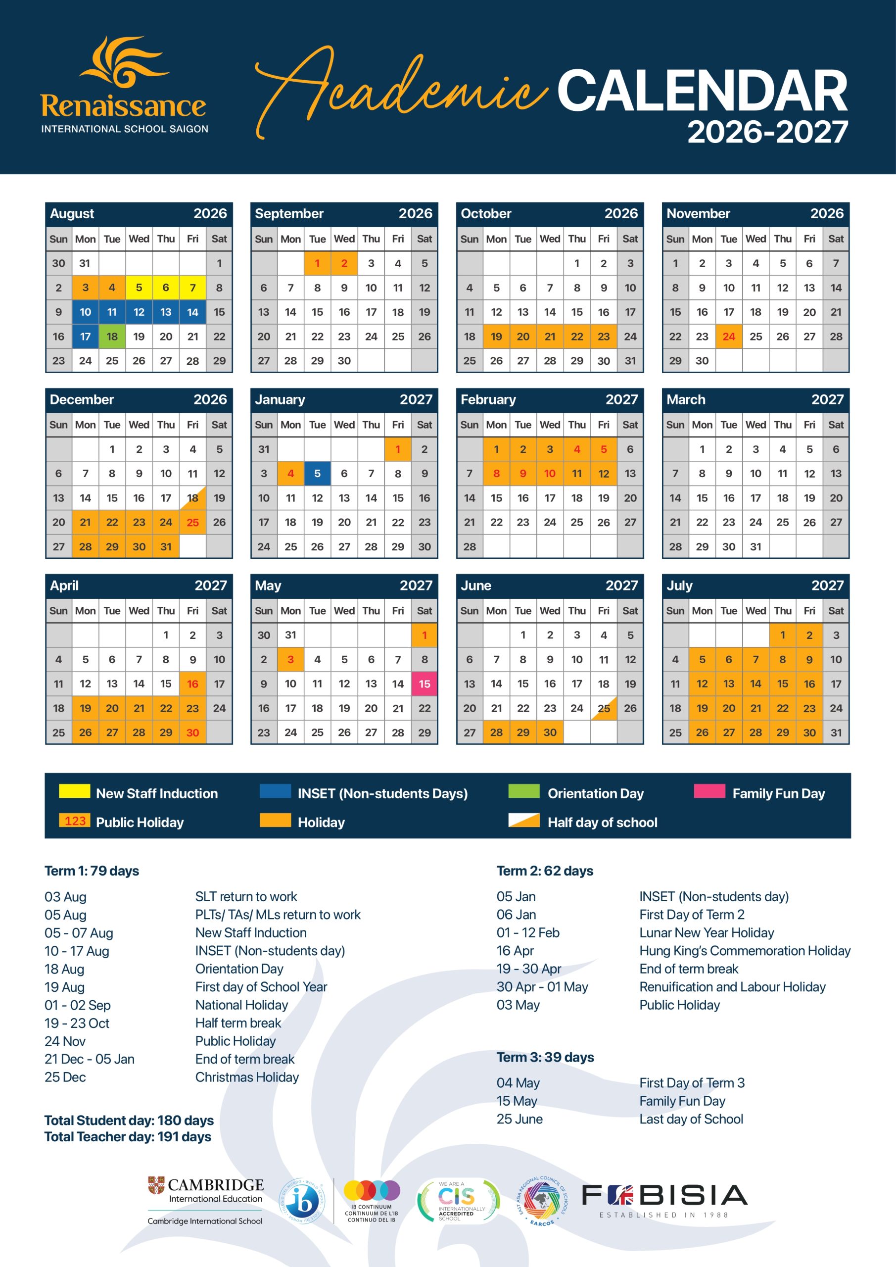 Academic Calendar 26-27 Revised